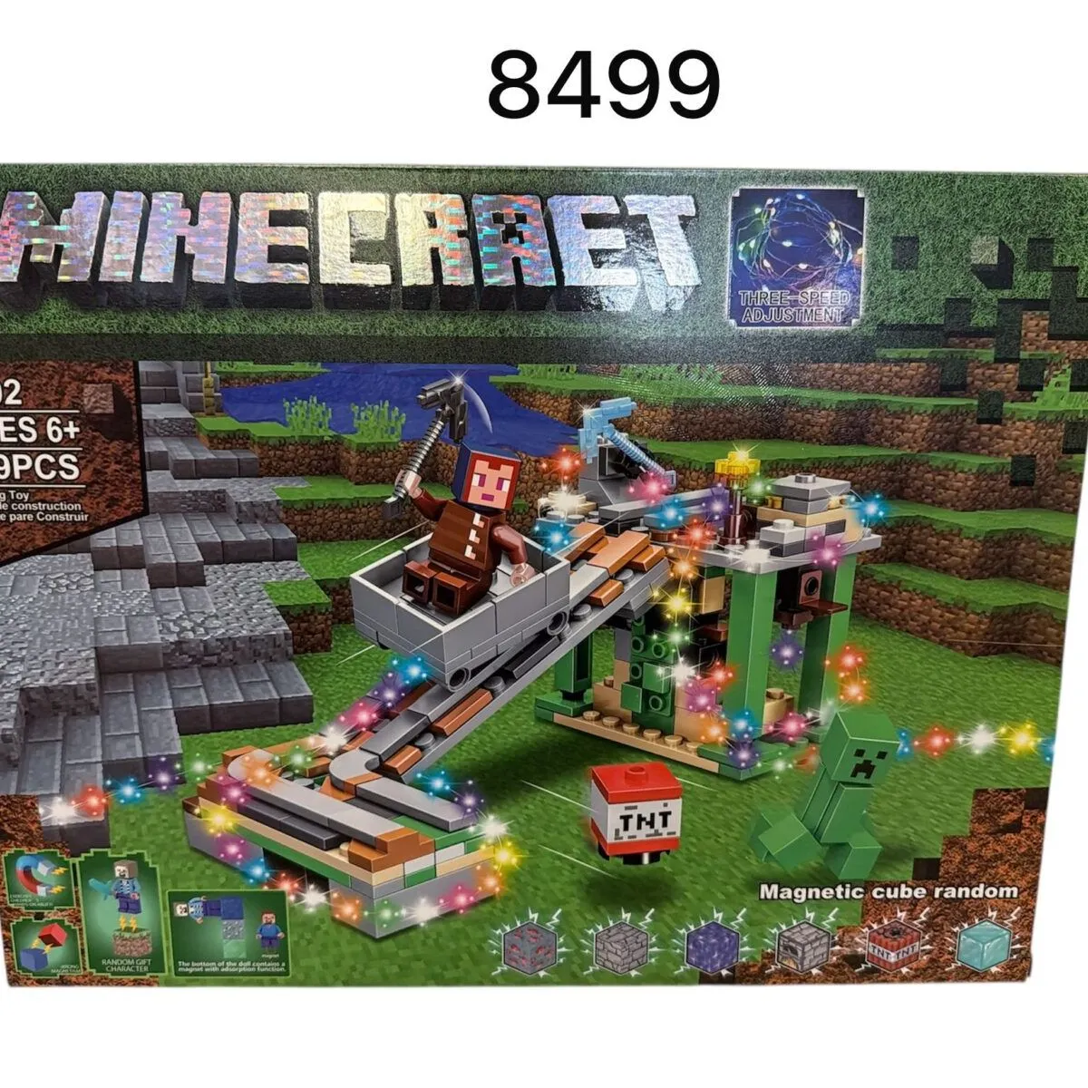 Zestaw klocków Minecraft 84999 319PCS 3+ lat Magnetic Cube