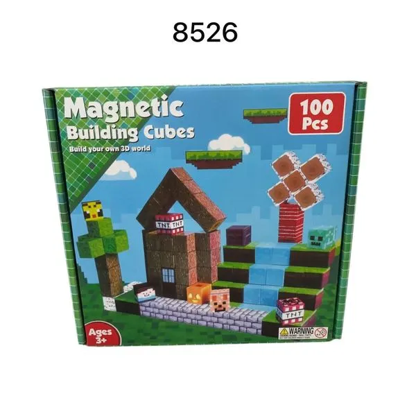 Zestaw 100 Magnetic Building Cubes 8526