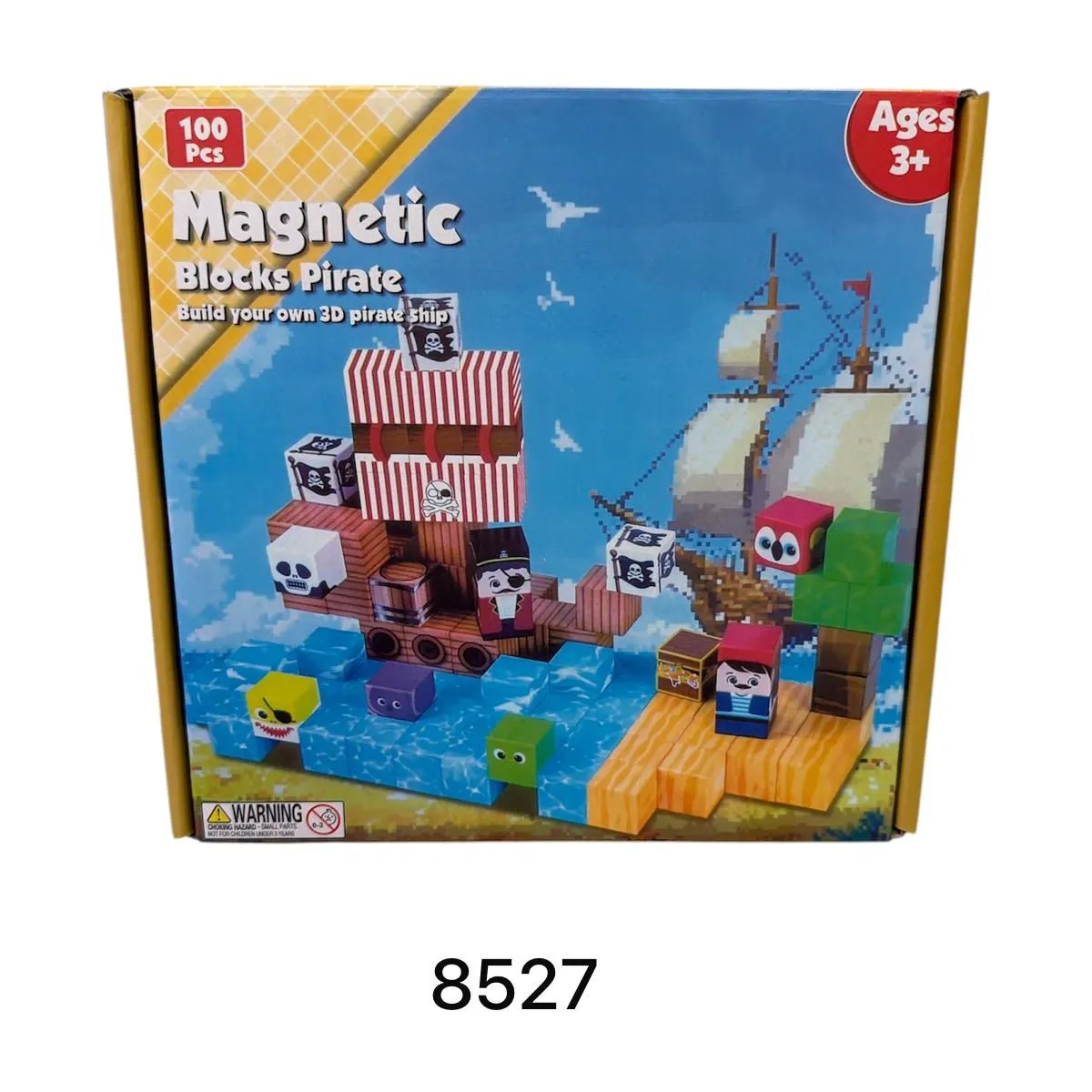 Zestaw klocków magnetycznych Pirate 100 pcs 3+