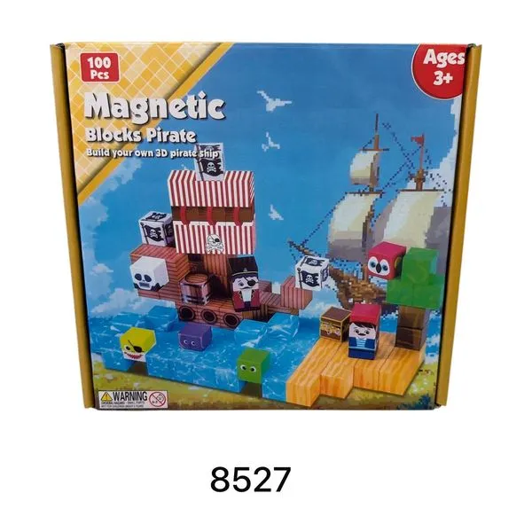 Zestaw klocków magnetycznych Pirate 100 pcs 3+