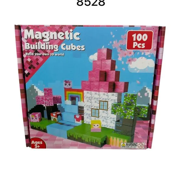 Zestaw klocków magnetycznych Magnetic Building Cubes 100 pcs