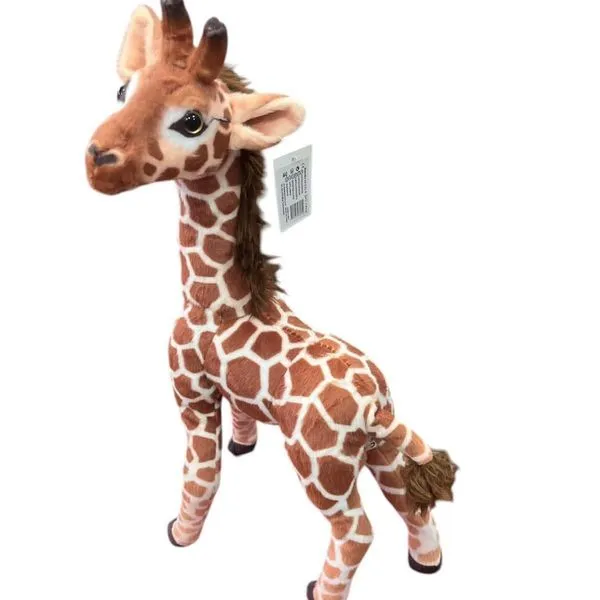 Maskotka pluszowa Żyrafa brązowa z białymi plamami