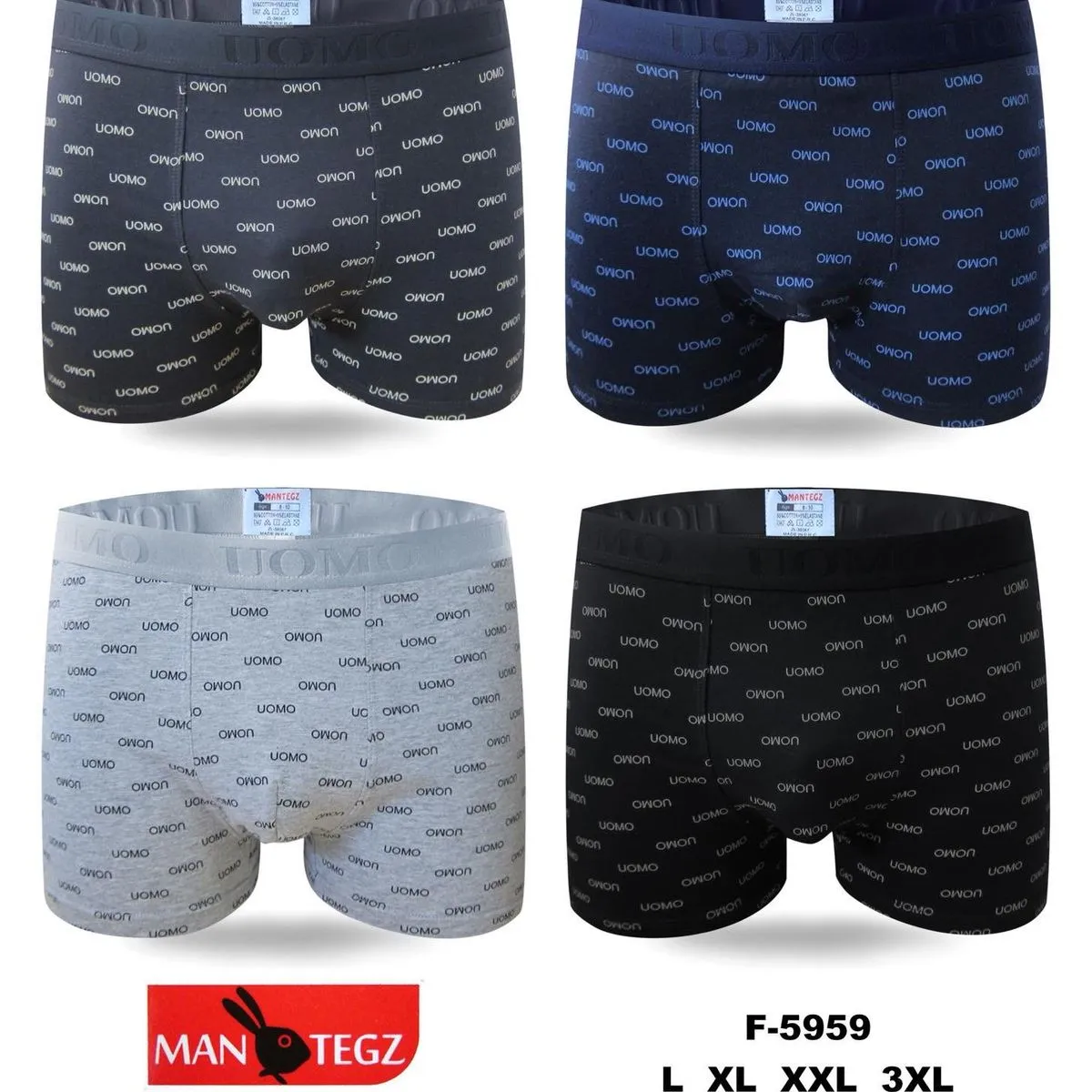 Bokserki męskie Man U Teggz F-559 XL-XXL-XXL 4 szt.