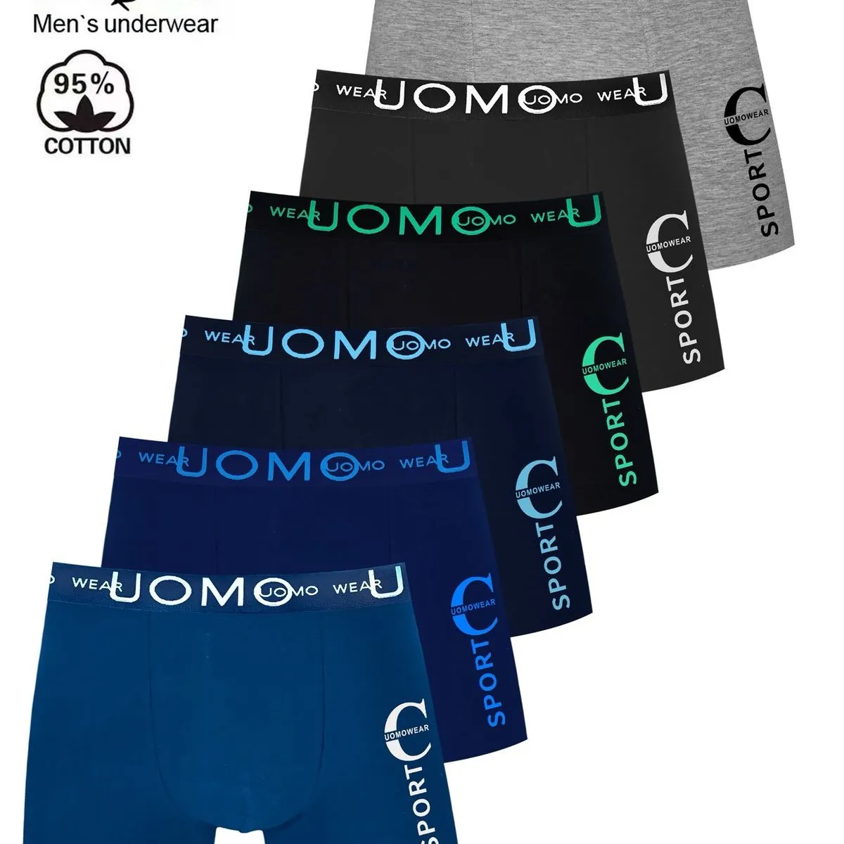Bokserki męskie WEAROMO 95% bawełna L-XL-XXL-XXXL AF2260