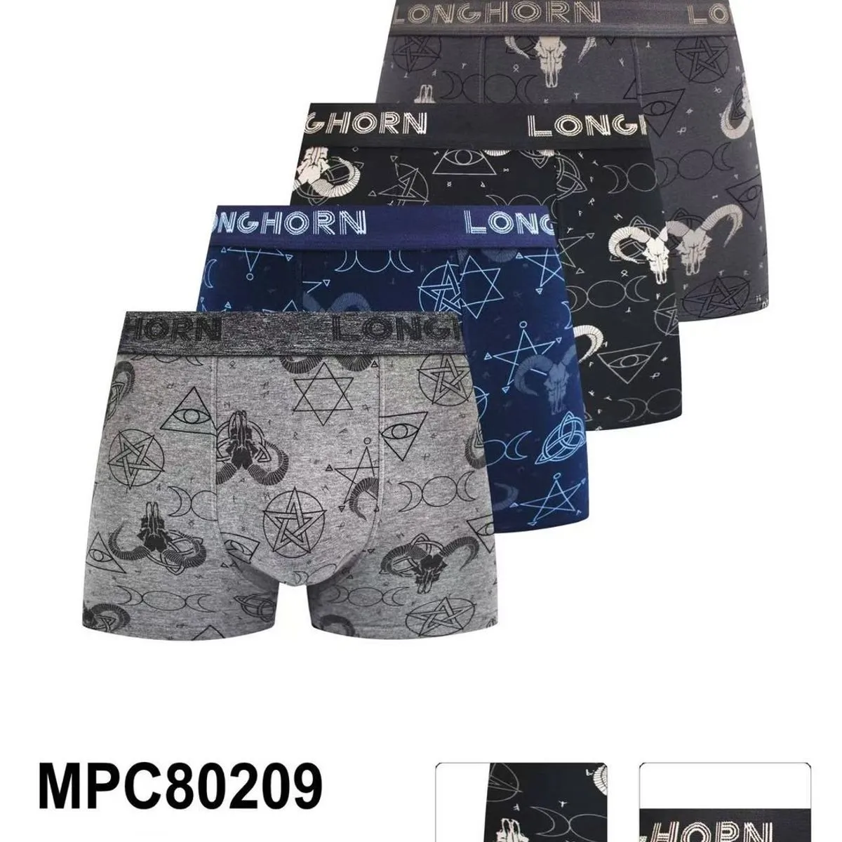 Bokserki męskie Pesail Longhorn 95% bawełna XL-XXL