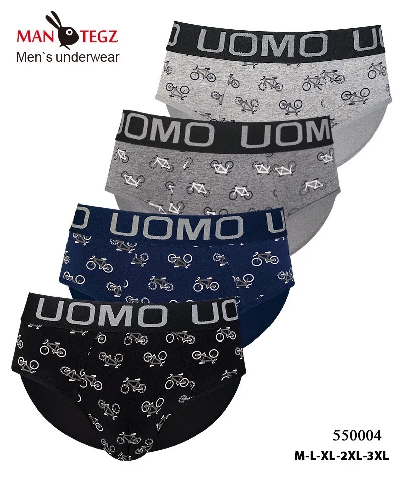 Bokserki męskie Man Tegz z rowerami M-L-XL-XXL 4 szt
