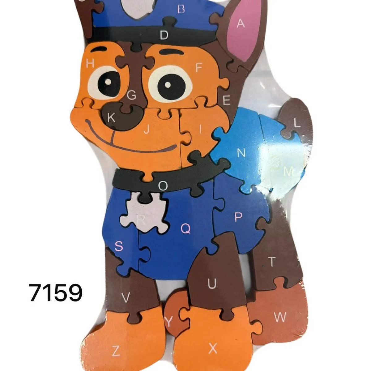Drewniane Puzzle Alfabet Postać Chase Paw Patrol