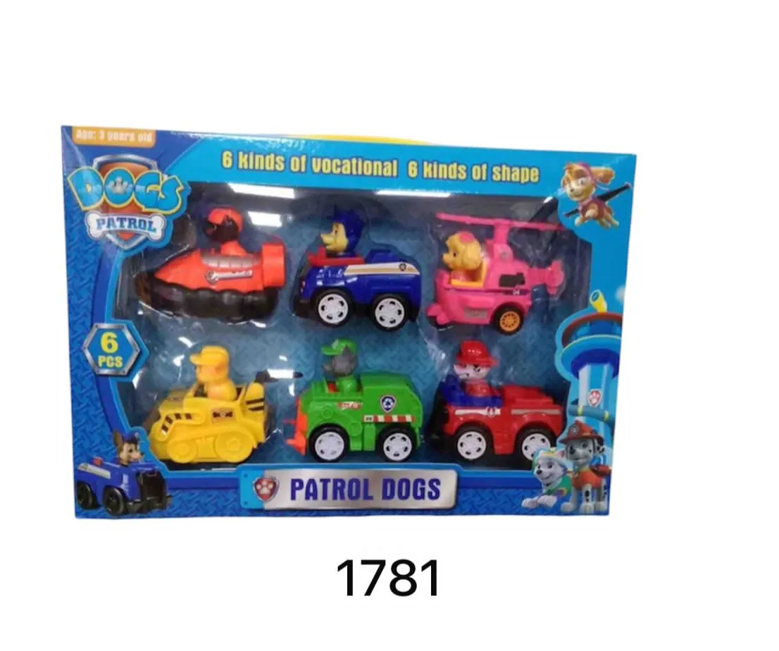 Zestaw zabawek Paw Patrol Dogs 6 figurek pojazdów