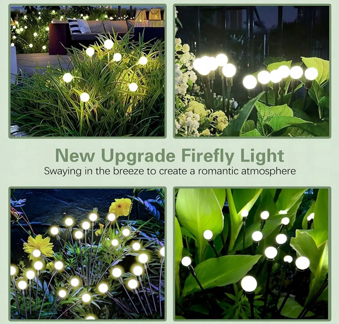 Solarne kulki świetlne Firefly Light 8LED 2 szt