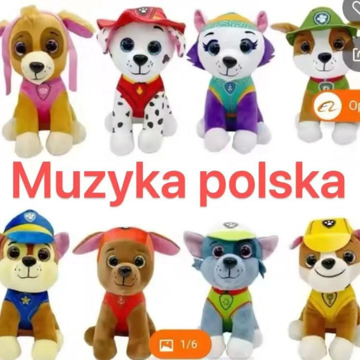 Maskotka Patrok Muzyka - zestaw szczeniąt Paw Patrol