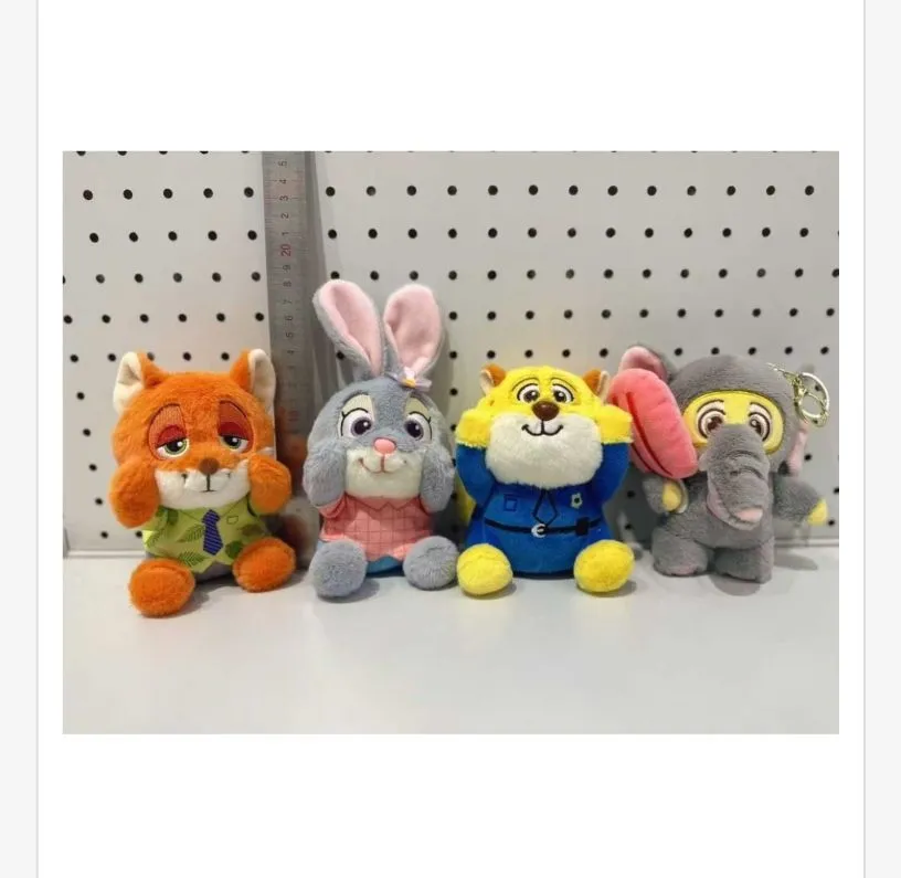 Brelok Maskotka Zootopia Lis Królik Kot Słoń