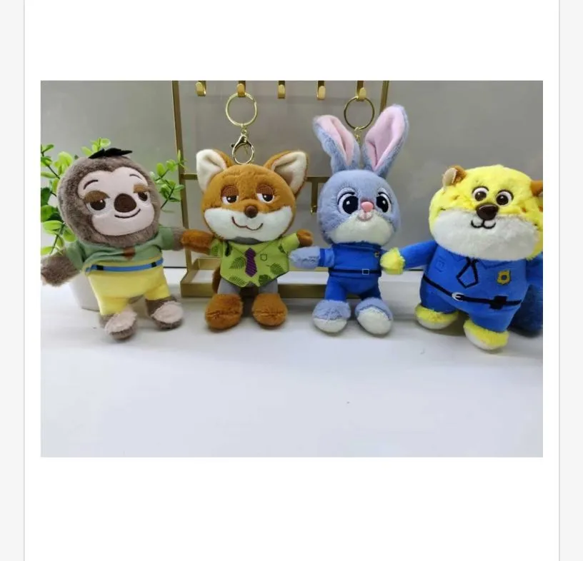 Brelok Maskotka do Kluczy Zootopia 4 szt