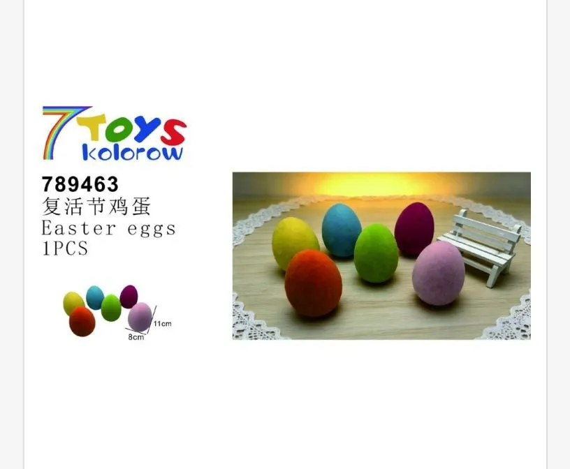 Ozdoby Wielkanocne Jajka Kolorowe 7 Toys 789463