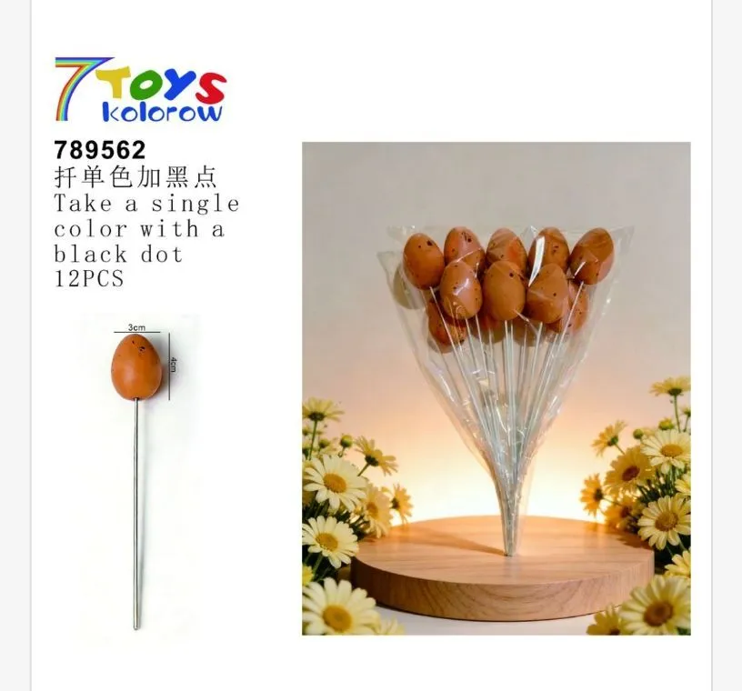 Ozdoby Wielkanocne 7Toys Kolorowe Jaja 12 szt