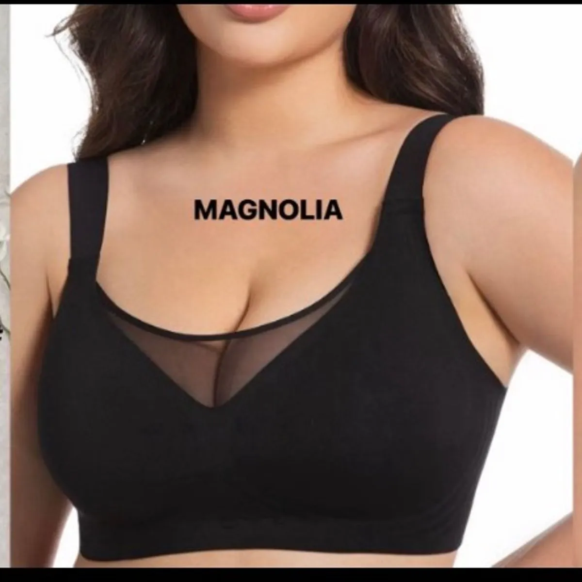 Biustonosz damski bezszwowy Magnolii XL-4XL, 4 szt.