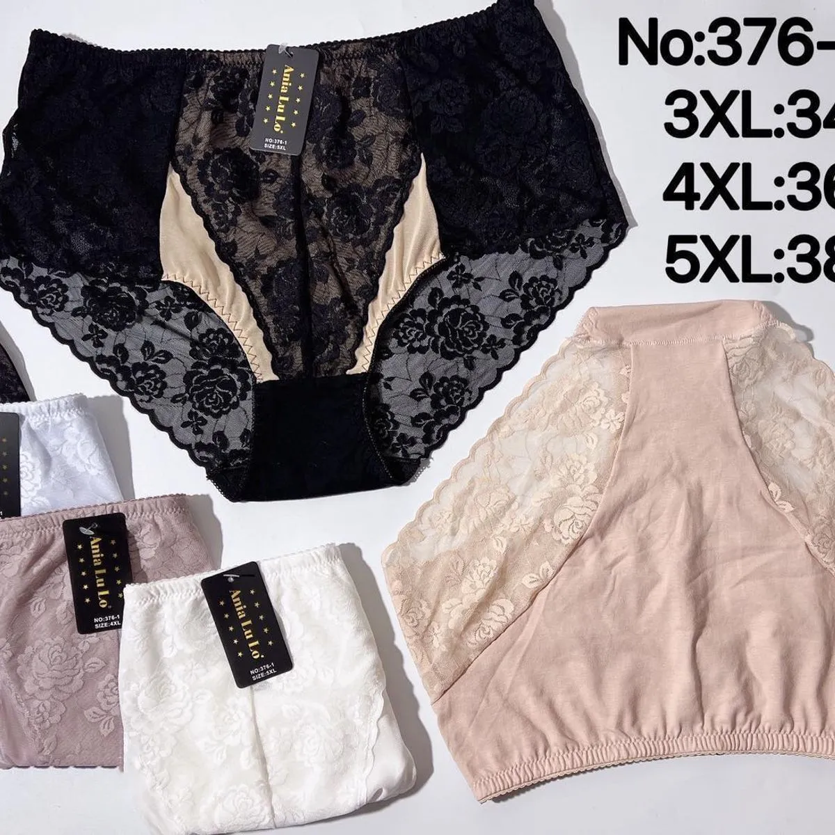 Majtki damskie koronkowe 3XL-34, 4XL-36, 5XL-38 Nr