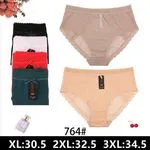 Majtki damskie XL-3XL siateczkowe 4 pary 764#