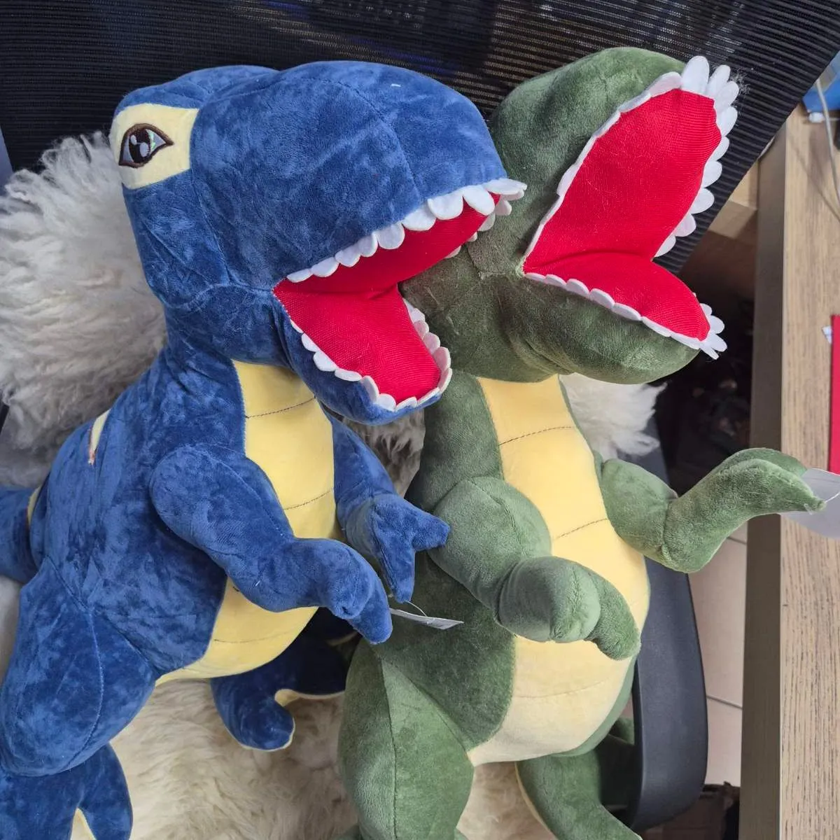 Maskotka Pluszowa Dinozaur T-Rex 70cm Niebieski/Zielony