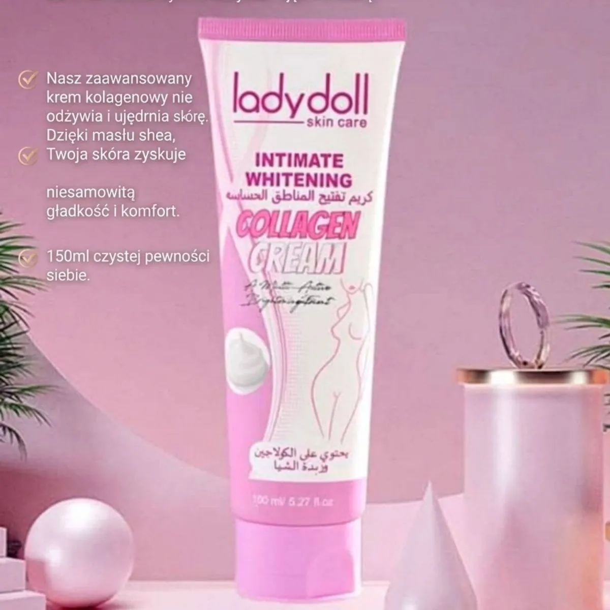 Krem do depilacji Lady Doll Intimate Skin Collagen Cream 100ml