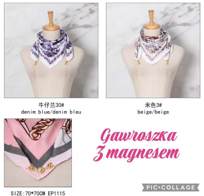 Chusta Damska Gawroszka z Magnetem 70-70cm EP1115
