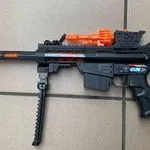 Pistolet na kulki pistolet maszynowy czarny-pomarańczowy