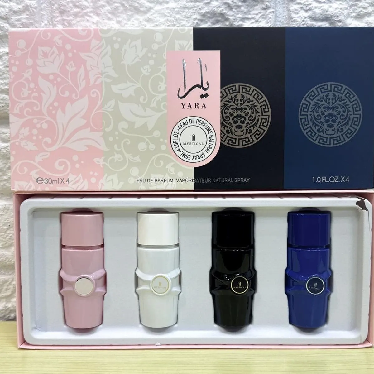 Zestaw Perfum Yara 4x30ml Eau de Parfum Spray