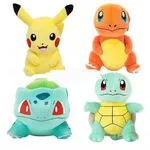 Maskotki Pluszowe Pokémon Pikachu Charmander Squirtle Bulbasaur 25cm