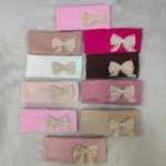 Opaski dla Dzieci 3-5 lat z Kokardą Koronkową Mix Kolorów