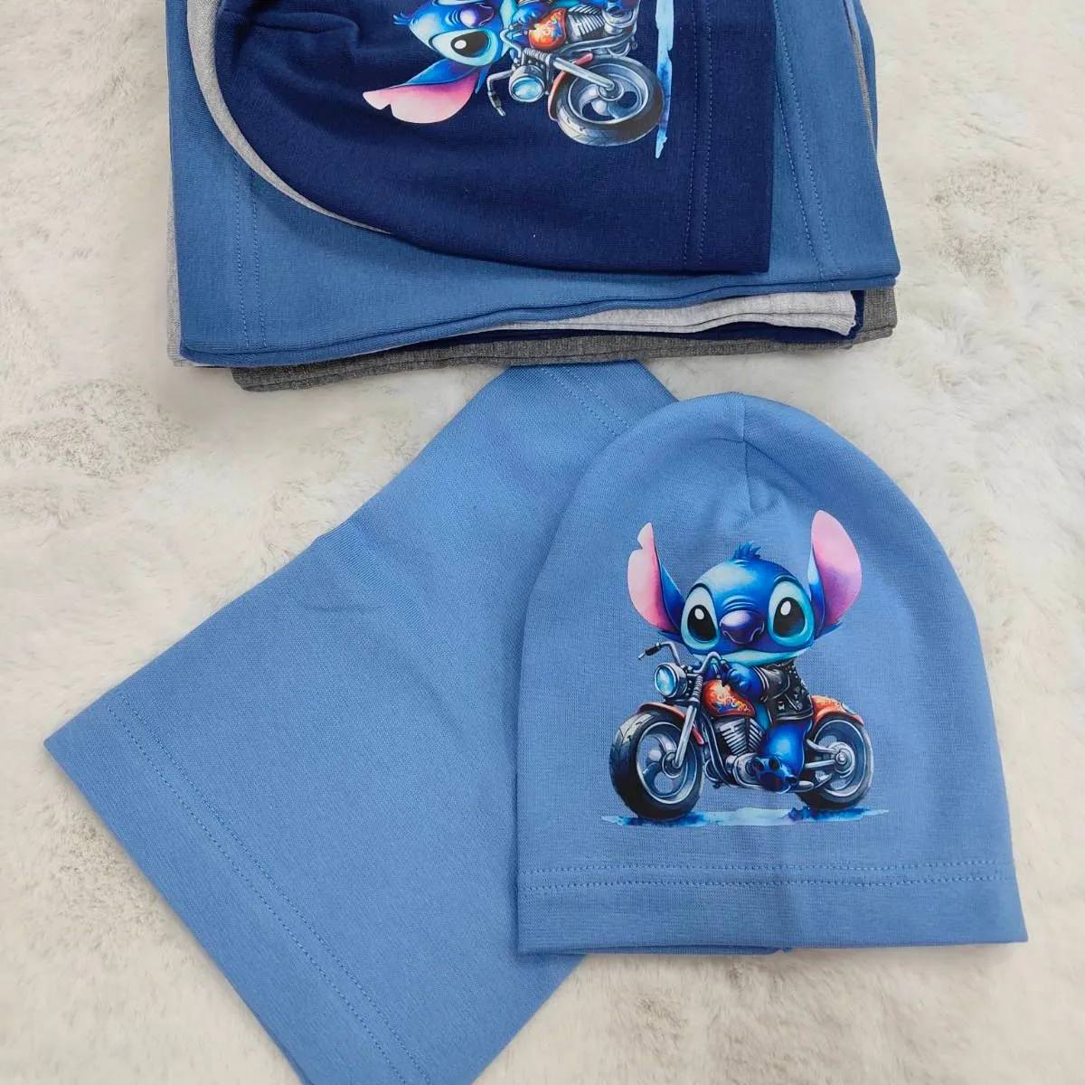 Komplet Czapka Komin Dziecięcy Stitch