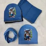 Komplet Czapka Komin Dziecięcy Minecraft