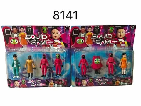 Figurki Squid Game 2 Zestaw 4 sztuki - Blister 6 szt