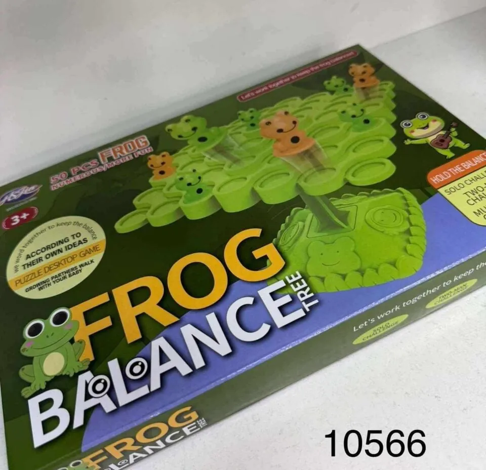 Zabawka Frog Balance Tree, gra zręcznościowa, 50 elementów
