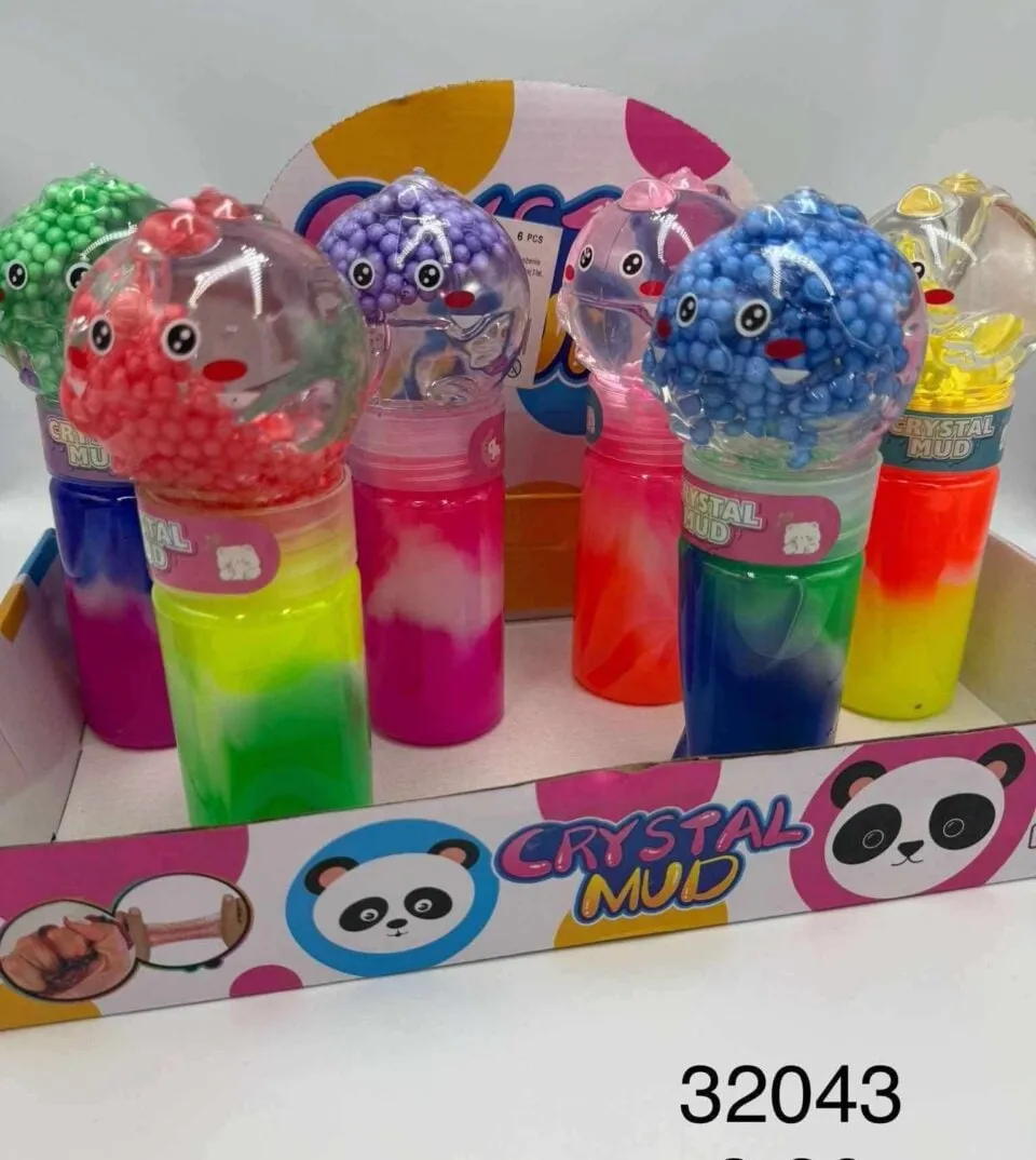 Crystal Mud Slime z kuleczkami, głowa pandy, 12 szt.