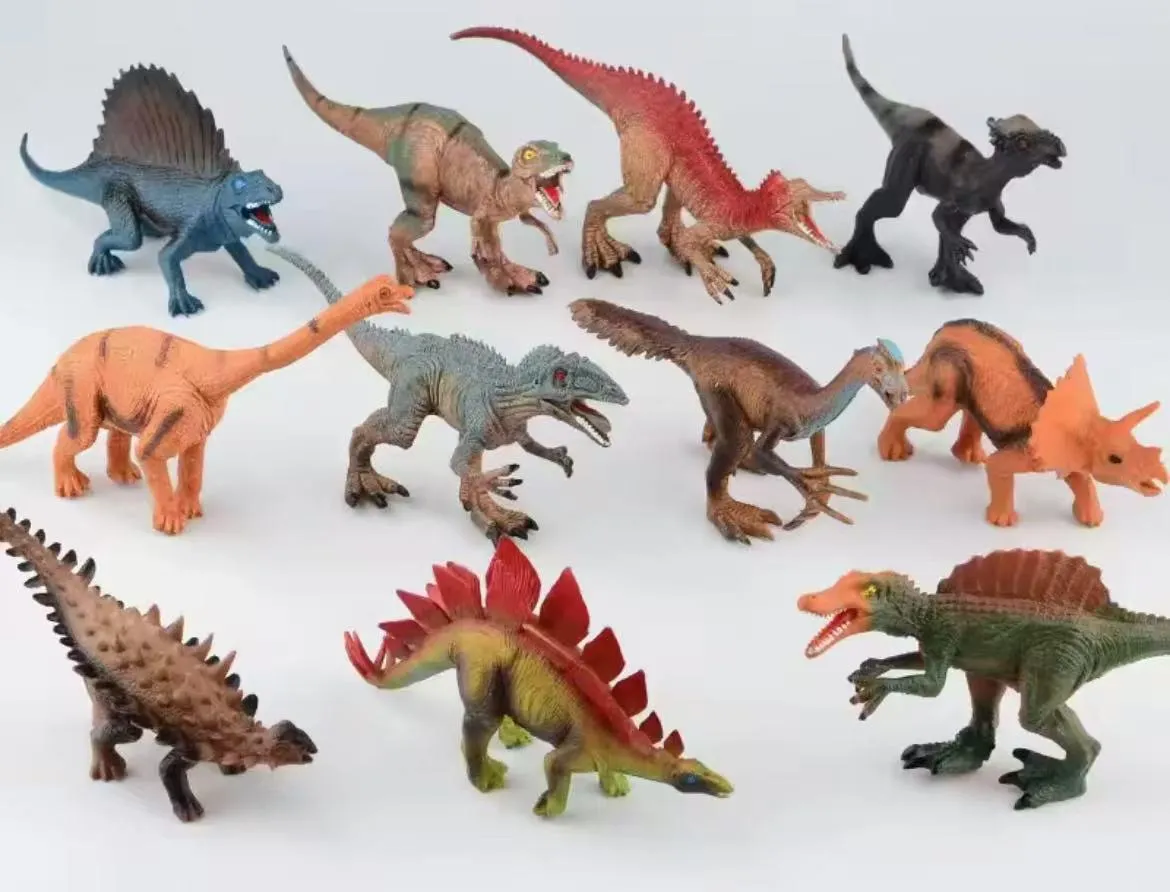 Zestaw 12 realistycznych figurek dinozaurów