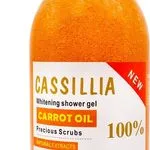 Żel pod prysznic Cassillia Carrot Oil z peelingiem pompką