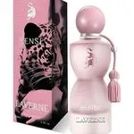Perfumy Laverne Sense 100ml różowy flakon z ozdobnym chwostem