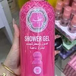 Perfumowany żel pod prysznic Gissah, różowy - 12 sztuk