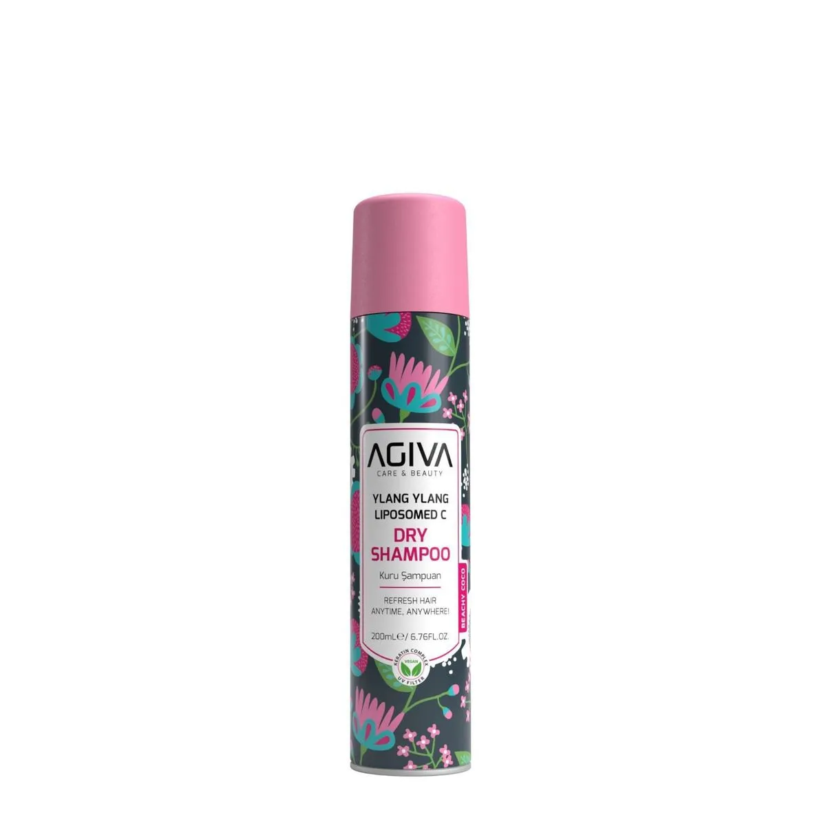 Suchy Szampon Agiva 200 ml Ylang Ylang Keratyna UV Vegan