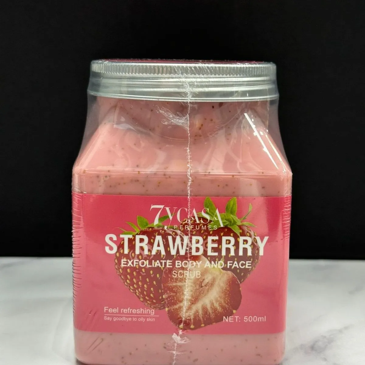 Peeling do Ciała i Twarzy 7YCASA Truskawka 500ml