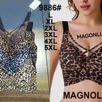 Biustonosze damskie Magnolia 9886 panterka L-5XL 24szt