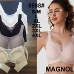 Biustonosze damskie Magnolia 9888 bezszwowe z siateczką S-4XL