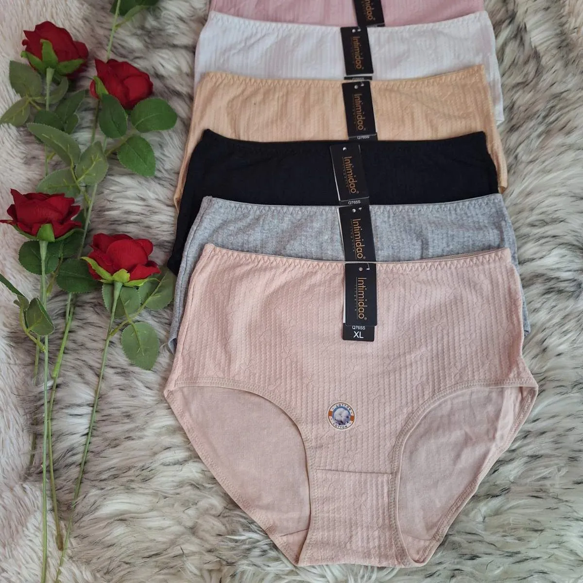 Majtki damskie bawełniane 6 szt. mix kolorów
