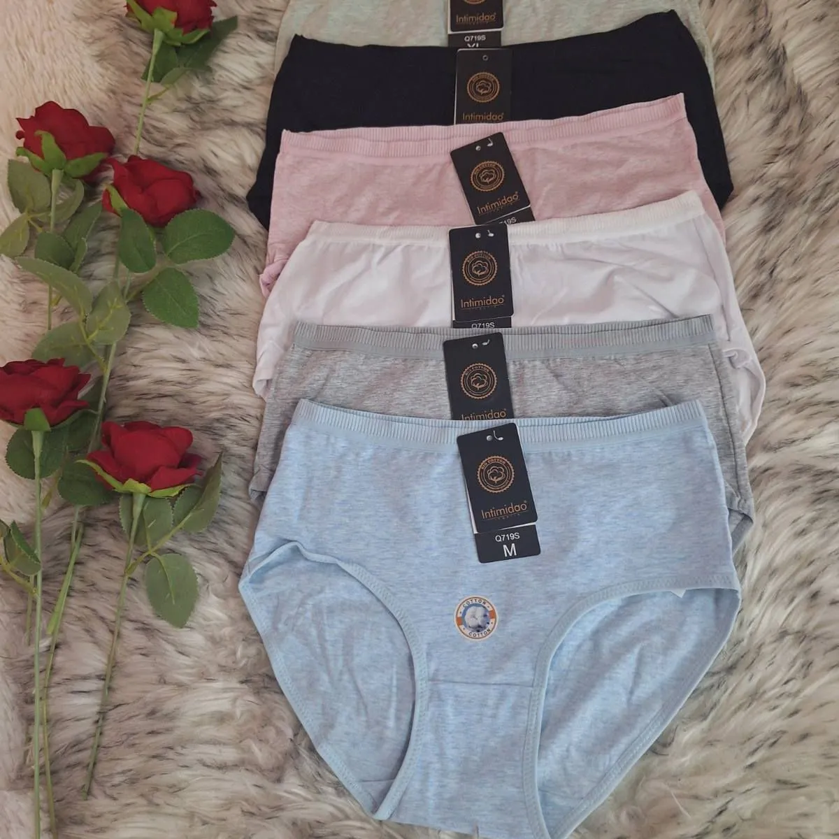 Majtki damskie M-XL, 5 szt. mix kolorów