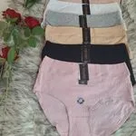 Majtki damskie prążkowane M-XL, 6 kolorów pastelowych i klasycznych