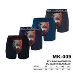 Bokserki męskie UOMO z wilkiem MK-009 M-3XL