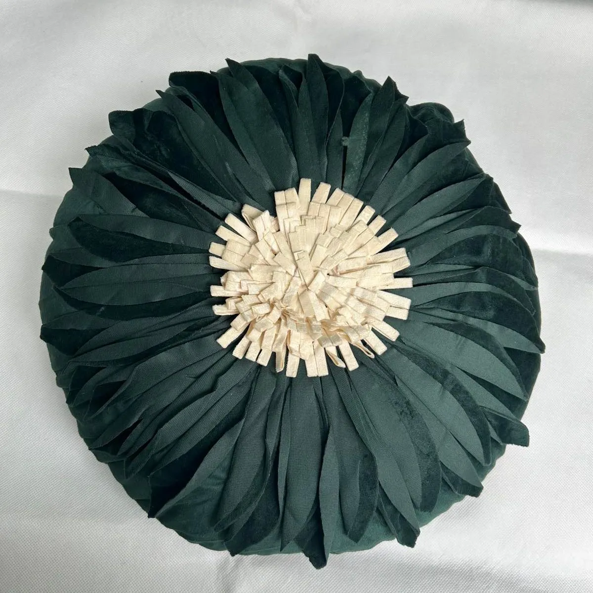 Poduszki dekoracyjne 40cm zielone welurowe