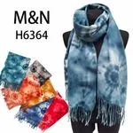 Szaliki damskie tie-dye M&N H6364, 4 kolory