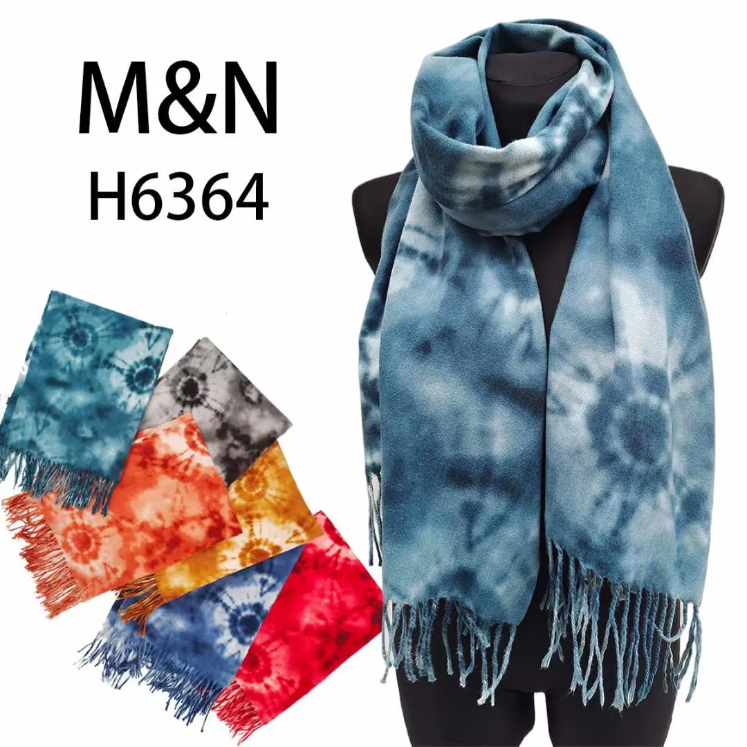 Szaliki damskie tie-dye M&N H6364, 4 kolory