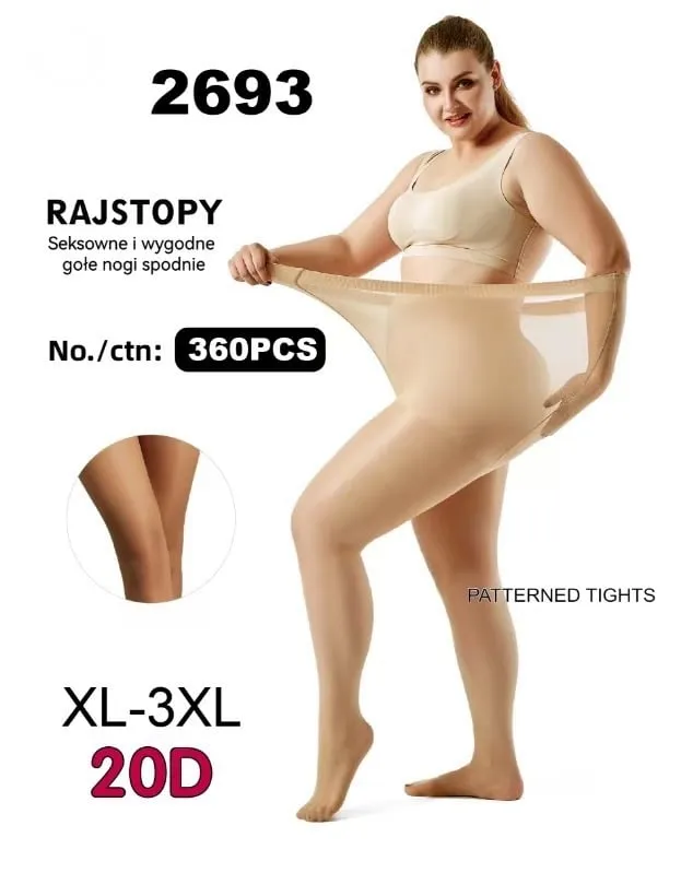 Rajstopy damskie XL-3XL 20D 360PCS
