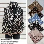 Szaliki damskie mieszane 70% wiskoza 30% wełna 12 szt